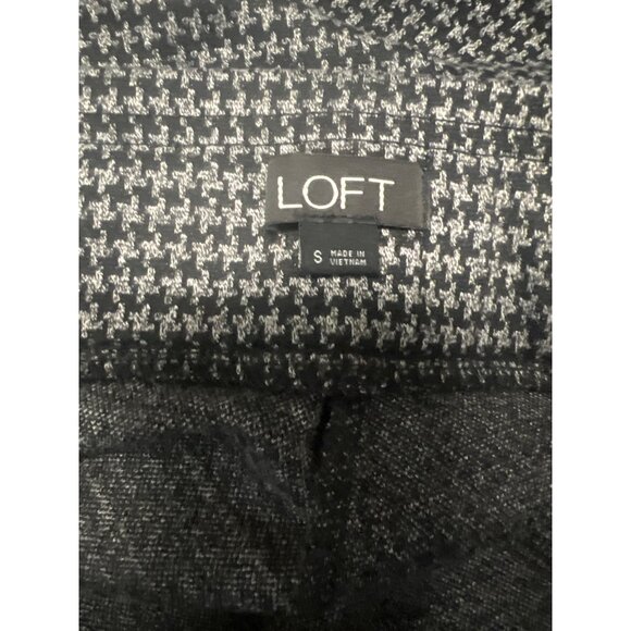 Loft Womens Gray Houndstooth Pants Size S - Picture 4 of 5